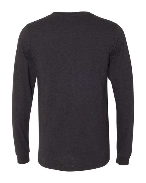 Bella Canvas Longsleeve Tee-CVC-Black Heather