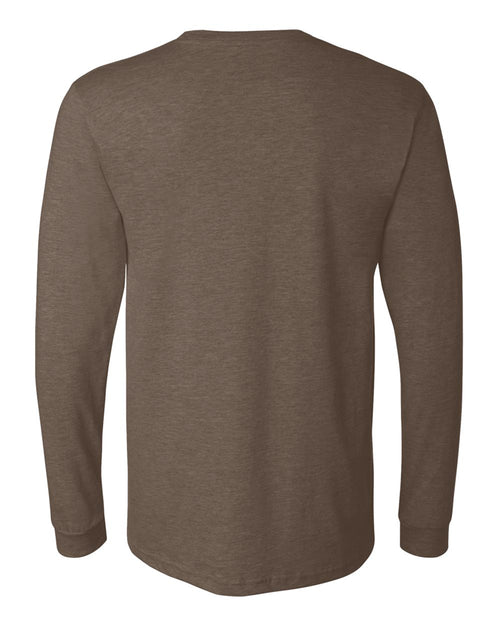 Bella Canvas Longsleeve Tee-CVC-Heather Brown
