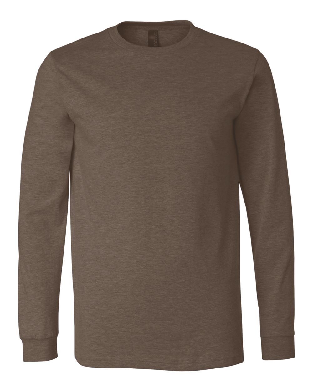 Bella Canvas Longsleeve Tee-CVC-Heather Brown