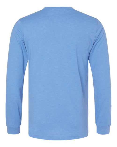 Bella Canvas Longsleeve Tee-CVC-Heather Carolina Blue