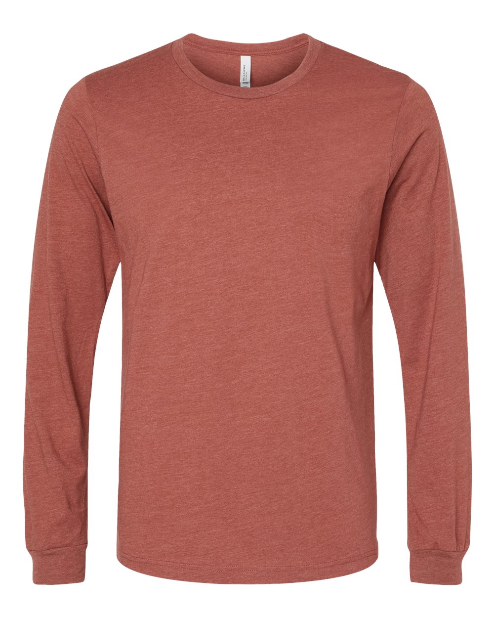 Bella Canvas Longsleeve Tee-CVC-Heather Clay