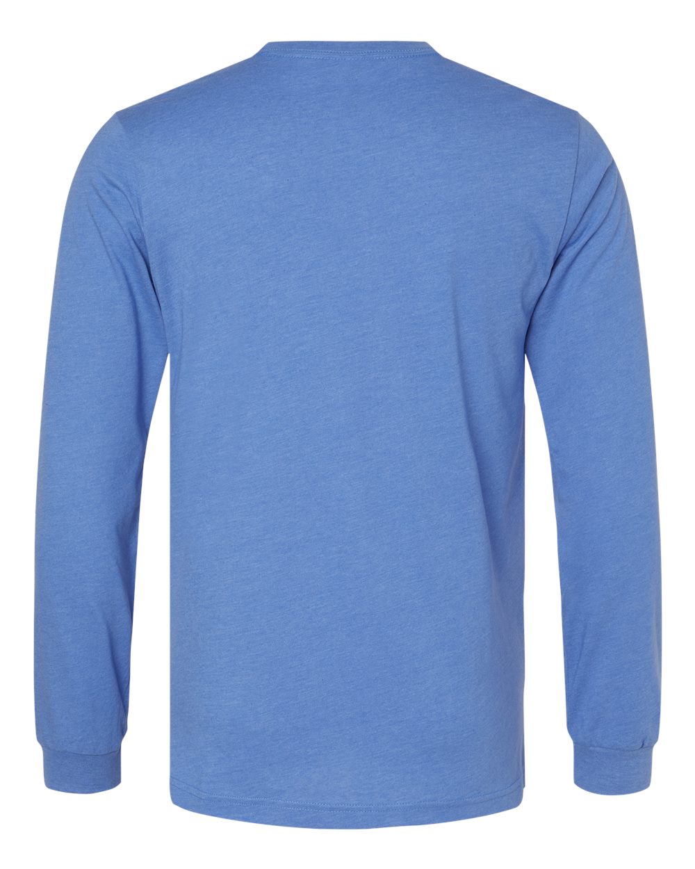 Bella Canvas Longsleeve Tee-CVC-Heather Columbia Blue