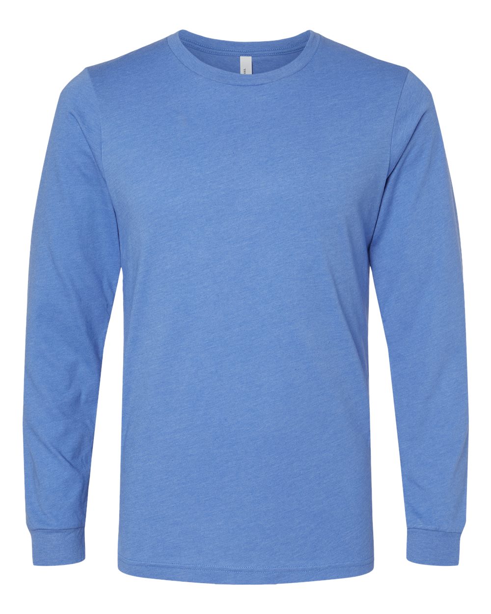 Bella Canvas Longsleeve Tee-CVC-Heather Columbia Blue