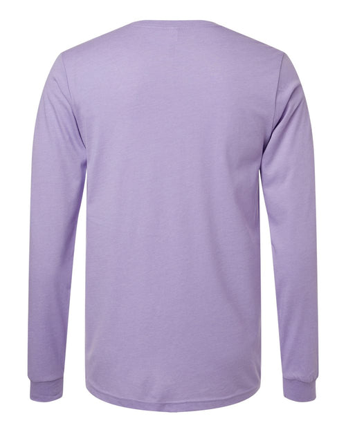 Bella Canvas Longsleeve Tee-CVC-Heather Dark Lavendar