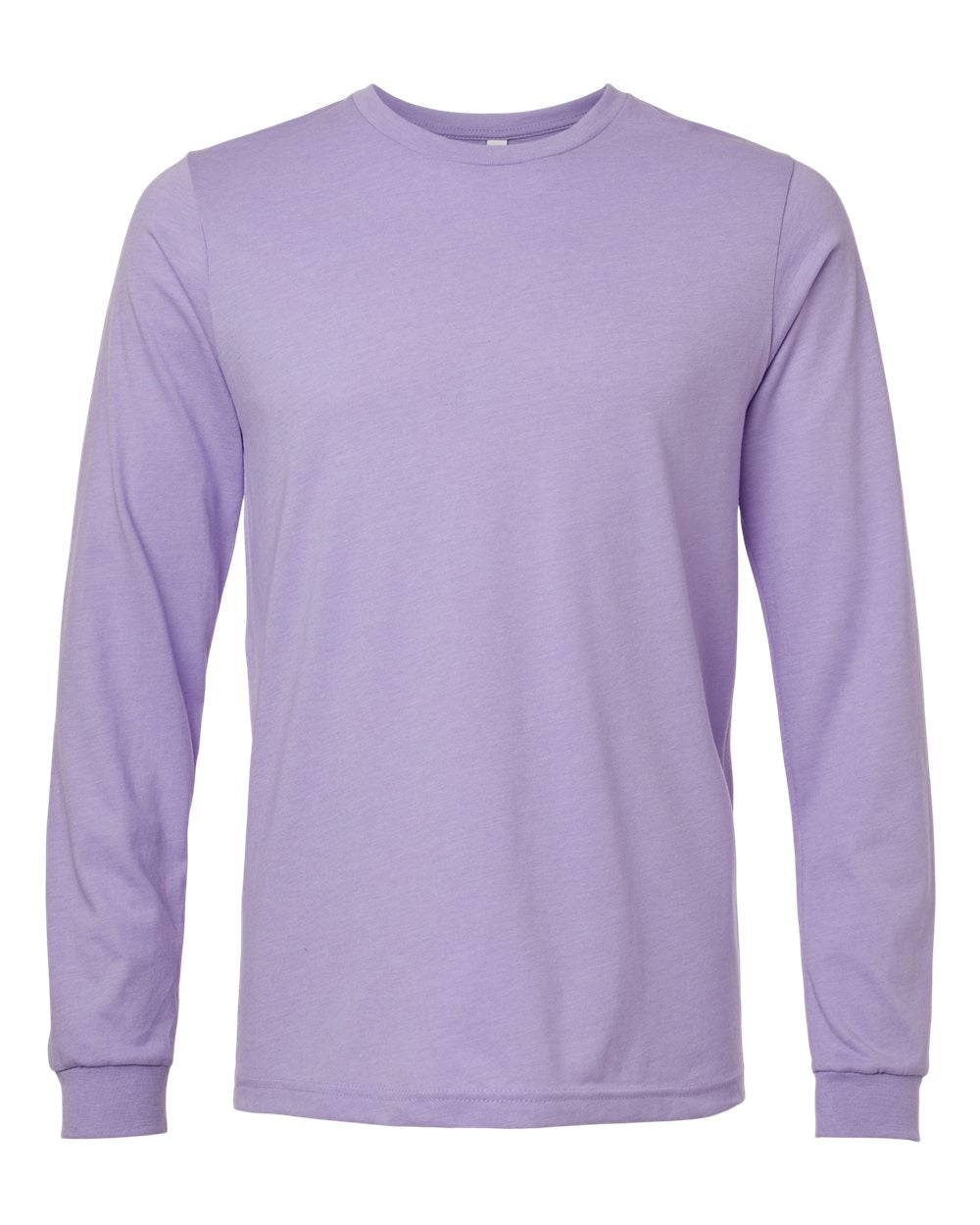 Bella Canvas Longsleeve Tee-CVC-Heather Dark Lavendar