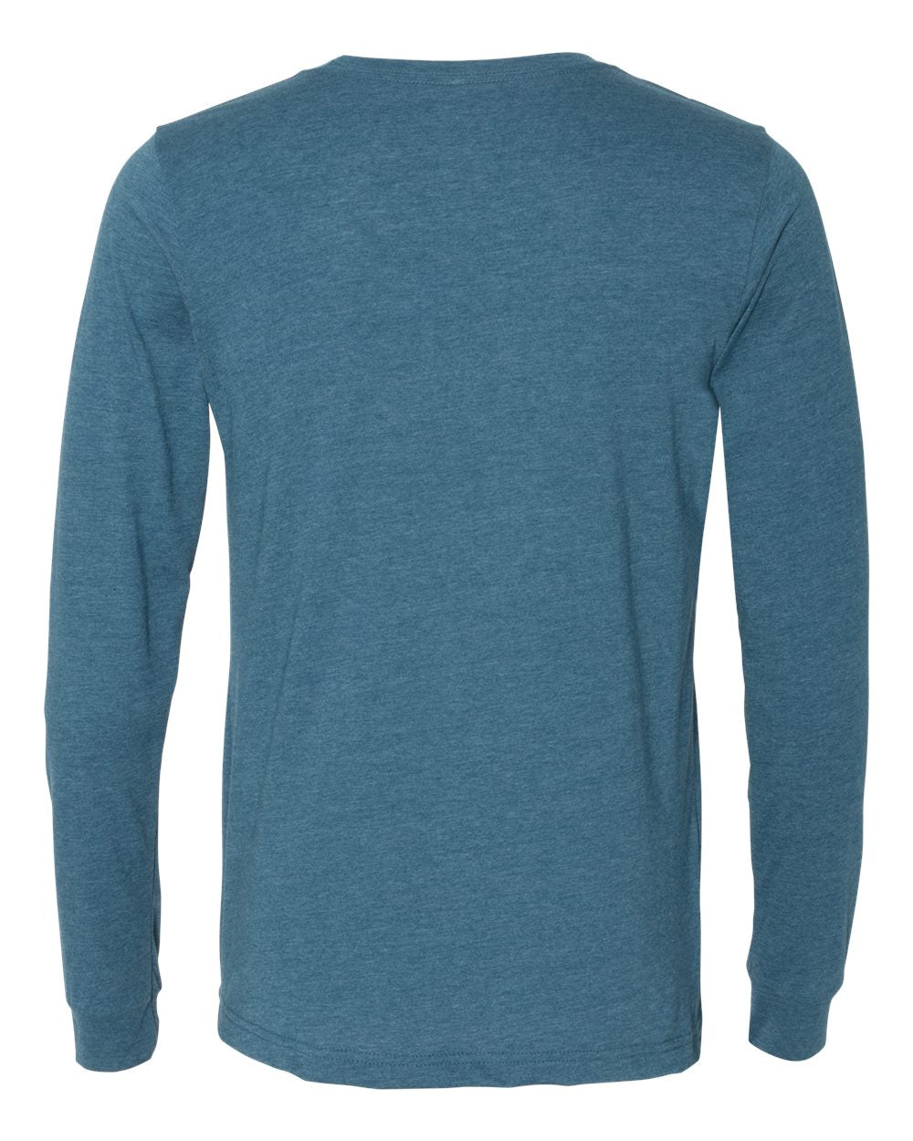 Bella Canvas Longsleeve Tee-CVC-Heather Deep Teal