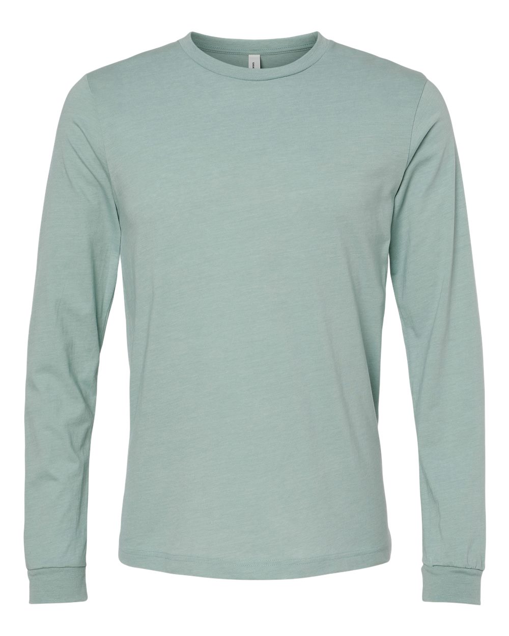 Bella Canvas Longsleeve Tee-CVC-Heather Dusty Blue