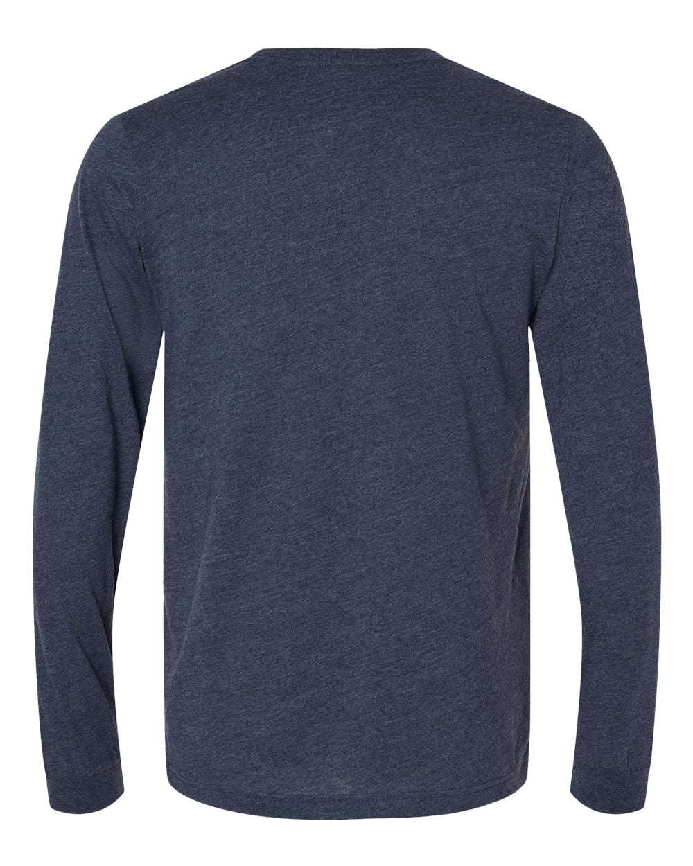 Bella Canvas Longsleeve Tee-CVC-Heather Midnight Navy