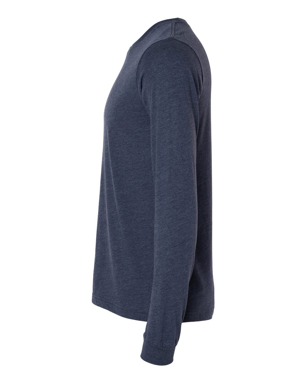 Bella Canvas Longsleeve Tee-CVC-Heather Midnight Navy