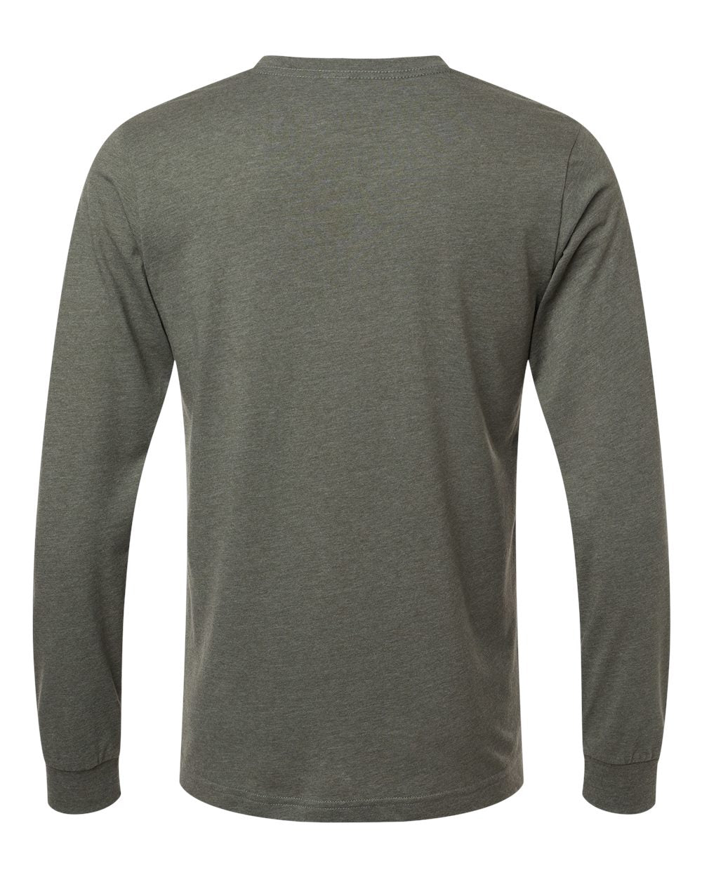 Bella Canvas Longsleeve Tee-CVC-Heather Military Green