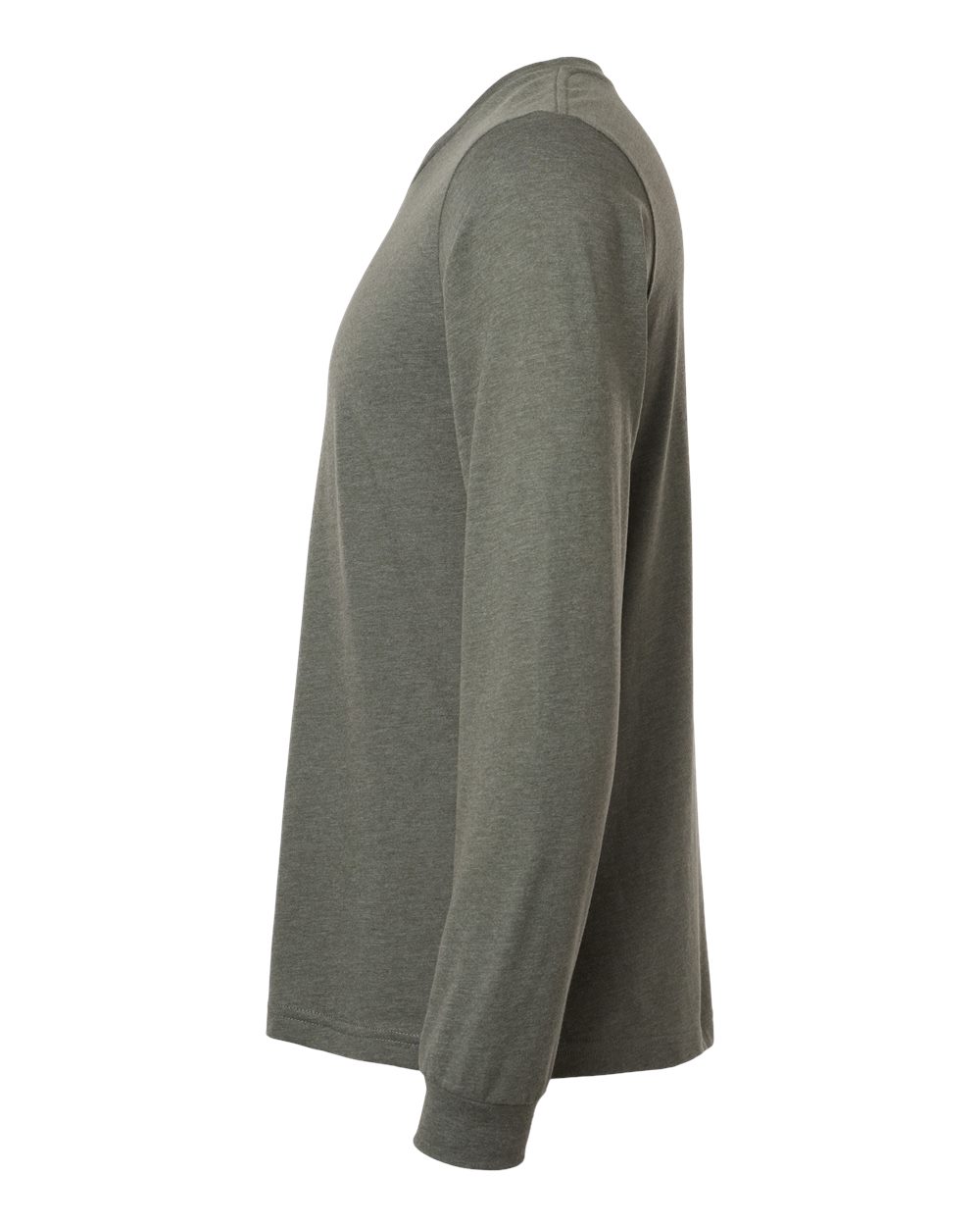 Bella Canvas Longsleeve Tee-CVC-Heather Military Green