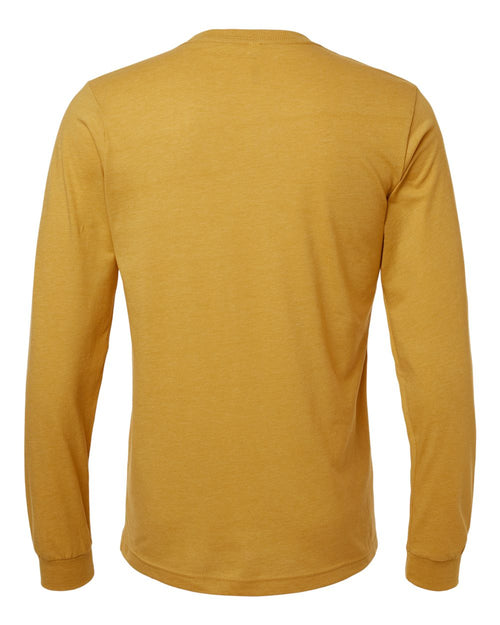 Bella Canvas Longsleeve Tee-CVC-Heather Mustard