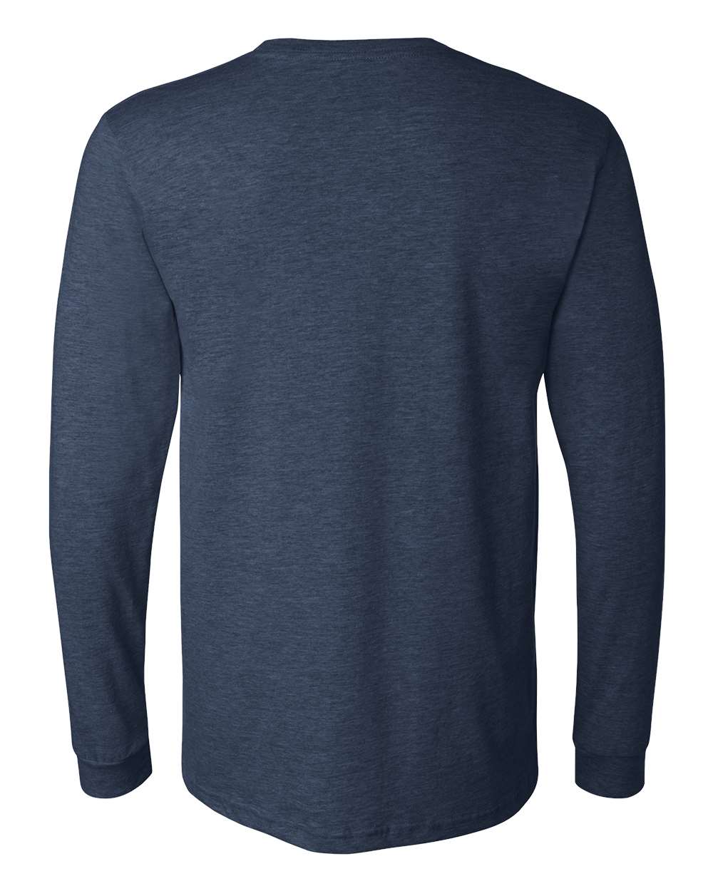 Bella Canvas Longsleeve Tee-CVC-Heather Navy