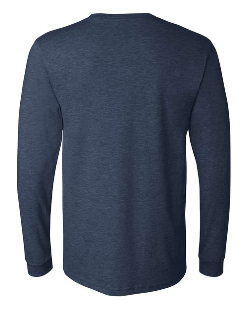Bella Canvas Longsleeve Tee-CVC-Heather Navy
