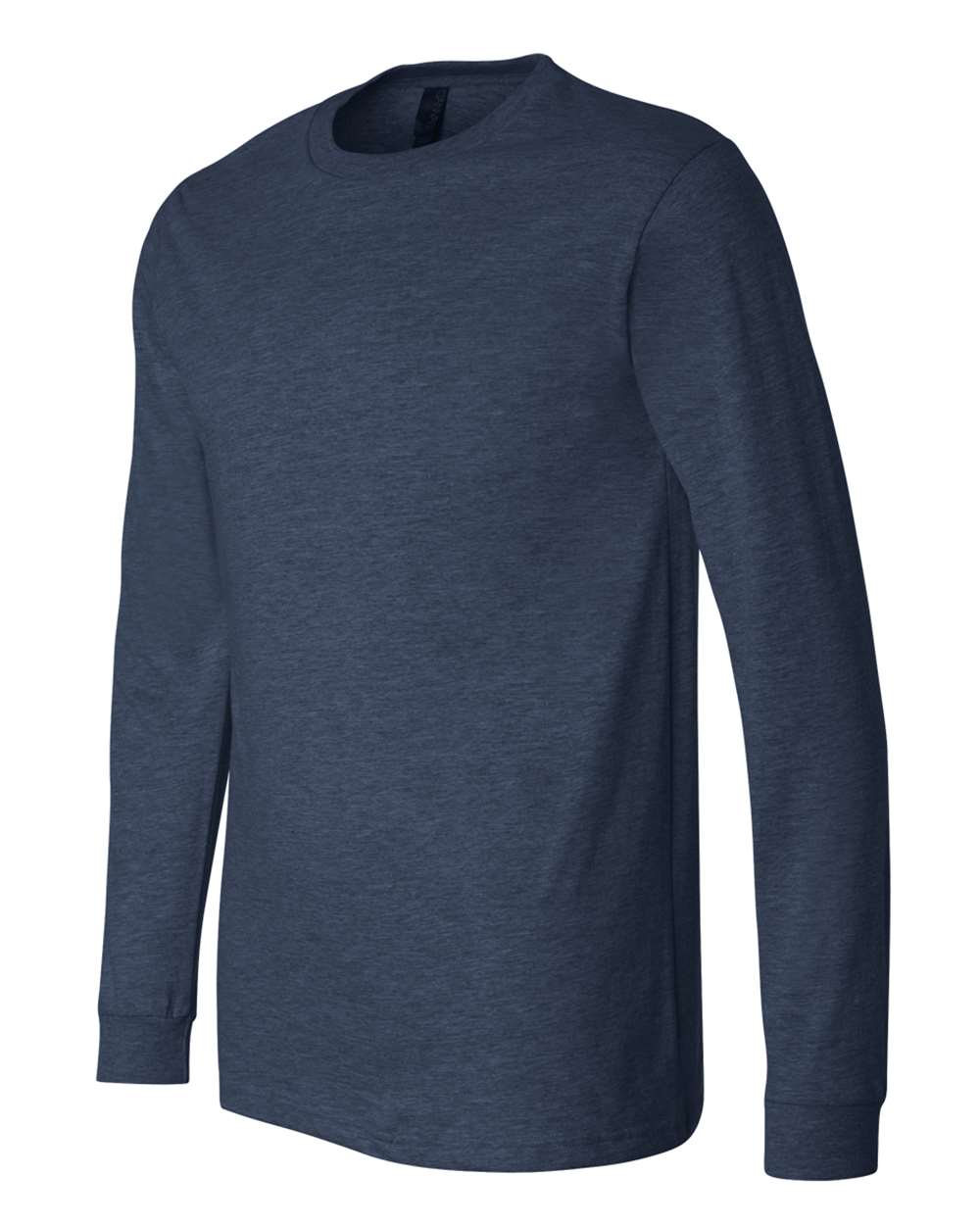 Bella Canvas Longsleeve Tee-CVC-Heather Navy