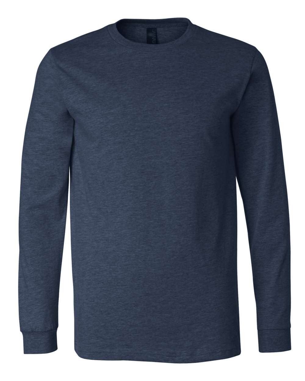 Bella Canvas Longsleeve Tee-CVC-Heather Navy
