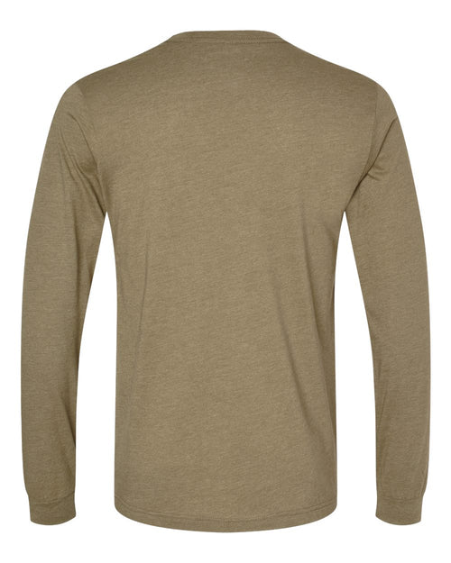 Bella Canvas Longsleeve Tee-CVC-Heather Olive