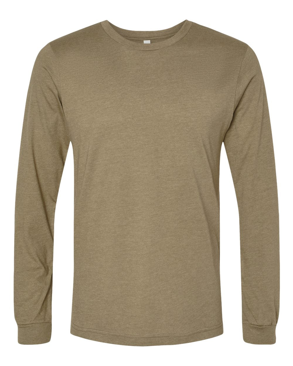 Bella Canvas Longsleeve Tee-CVC-Heather Olive