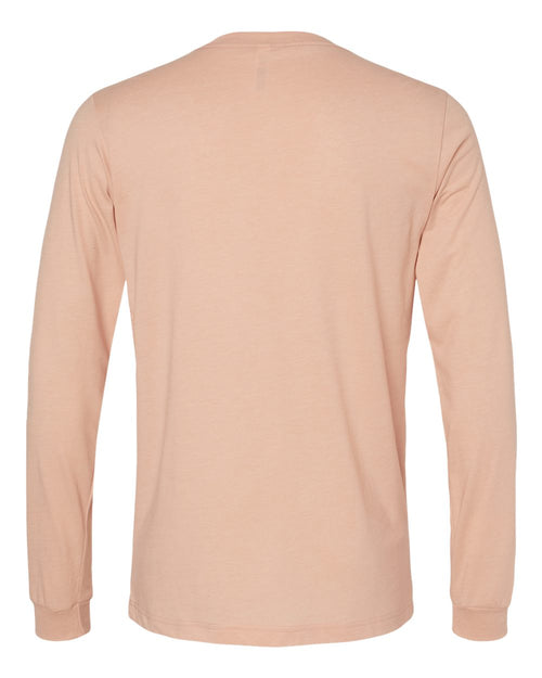 Bella Canvas Longsleeve Tee-CVC-Heather Peach