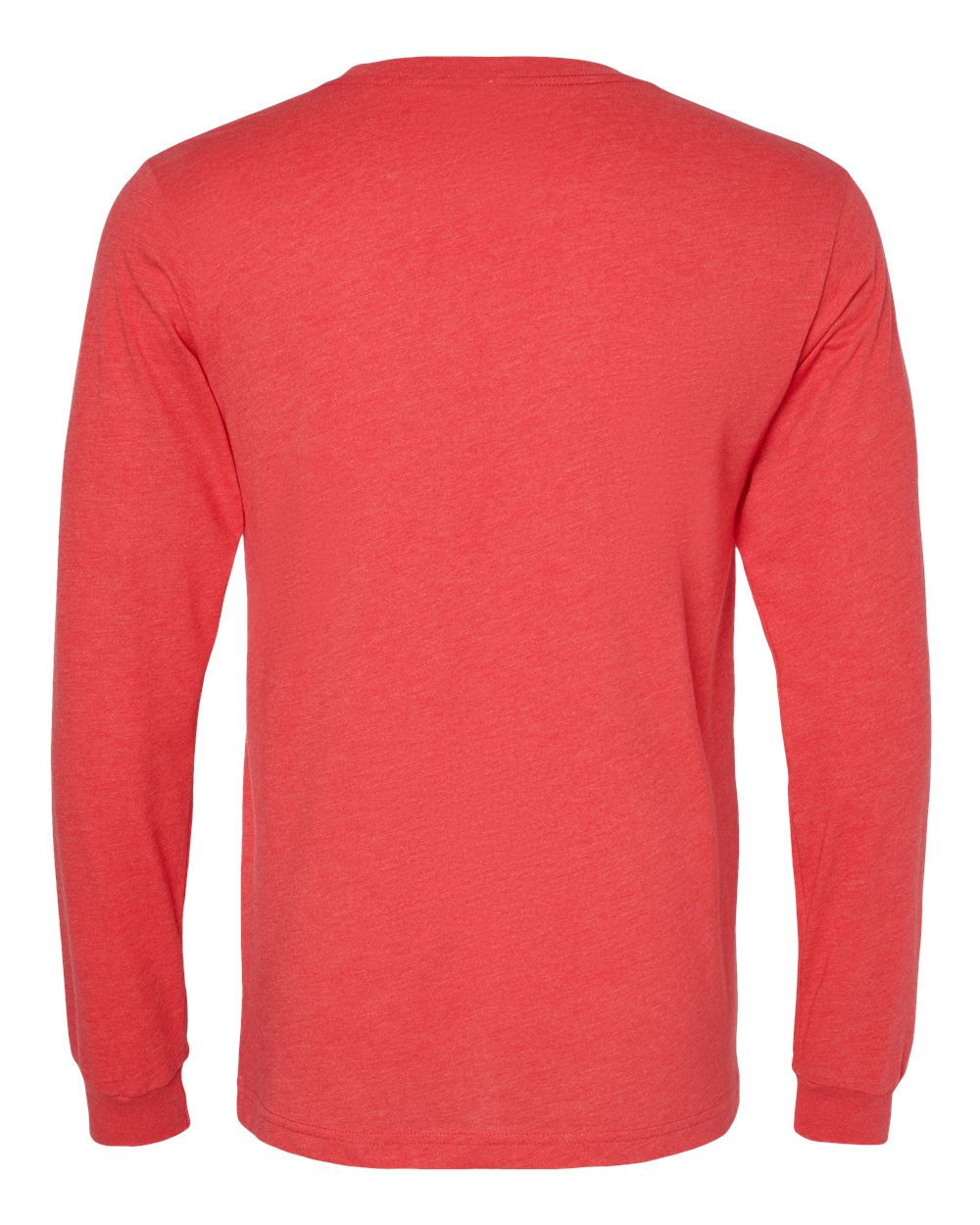 Bella Canvas Longsleeve Tee-CVC-Heather Red