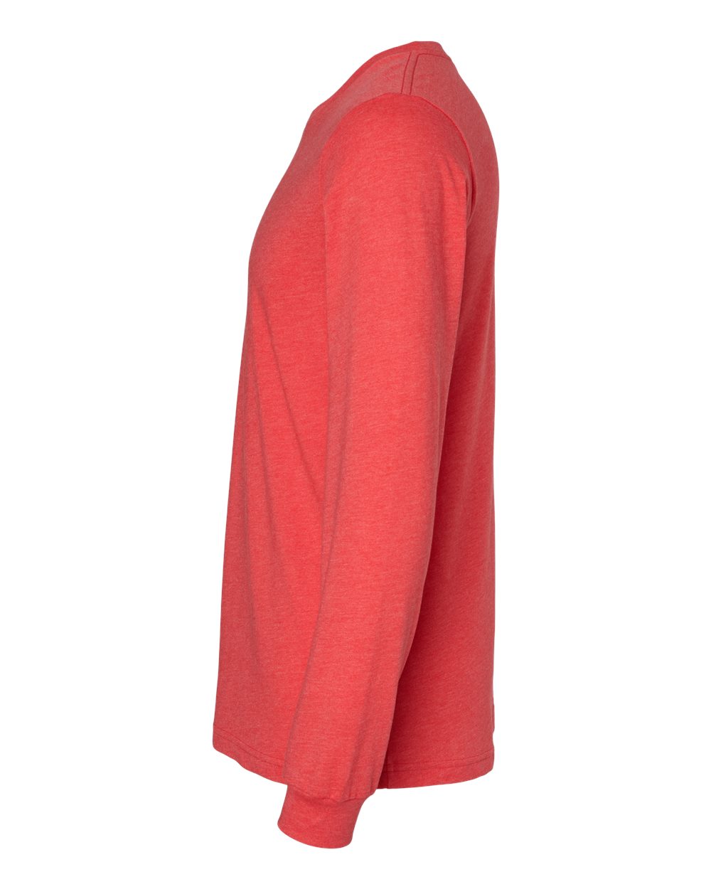 Bella Canvas Longsleeve Tee-CVC-Heather Red