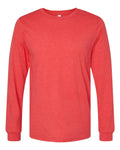 Bella Canvas Longsleeve Tee-CVC-Heather Red
