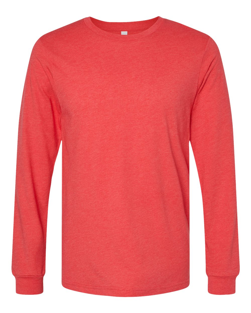 Bella Canvas Longsleeve Tee-CVC-Heather Red