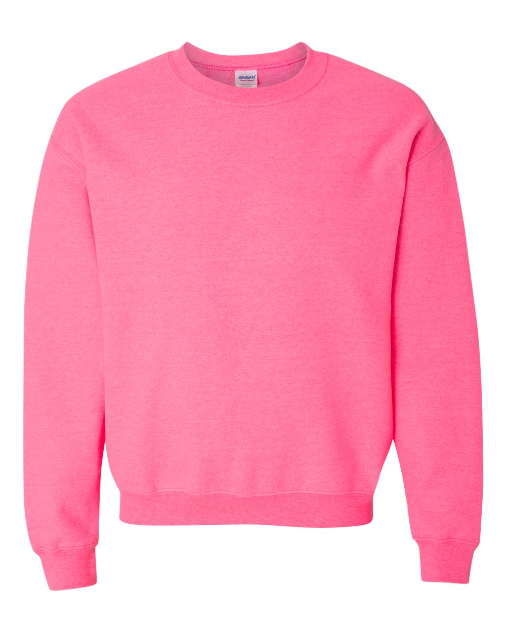 Gildan Crew Sweatshirt Safety Pink