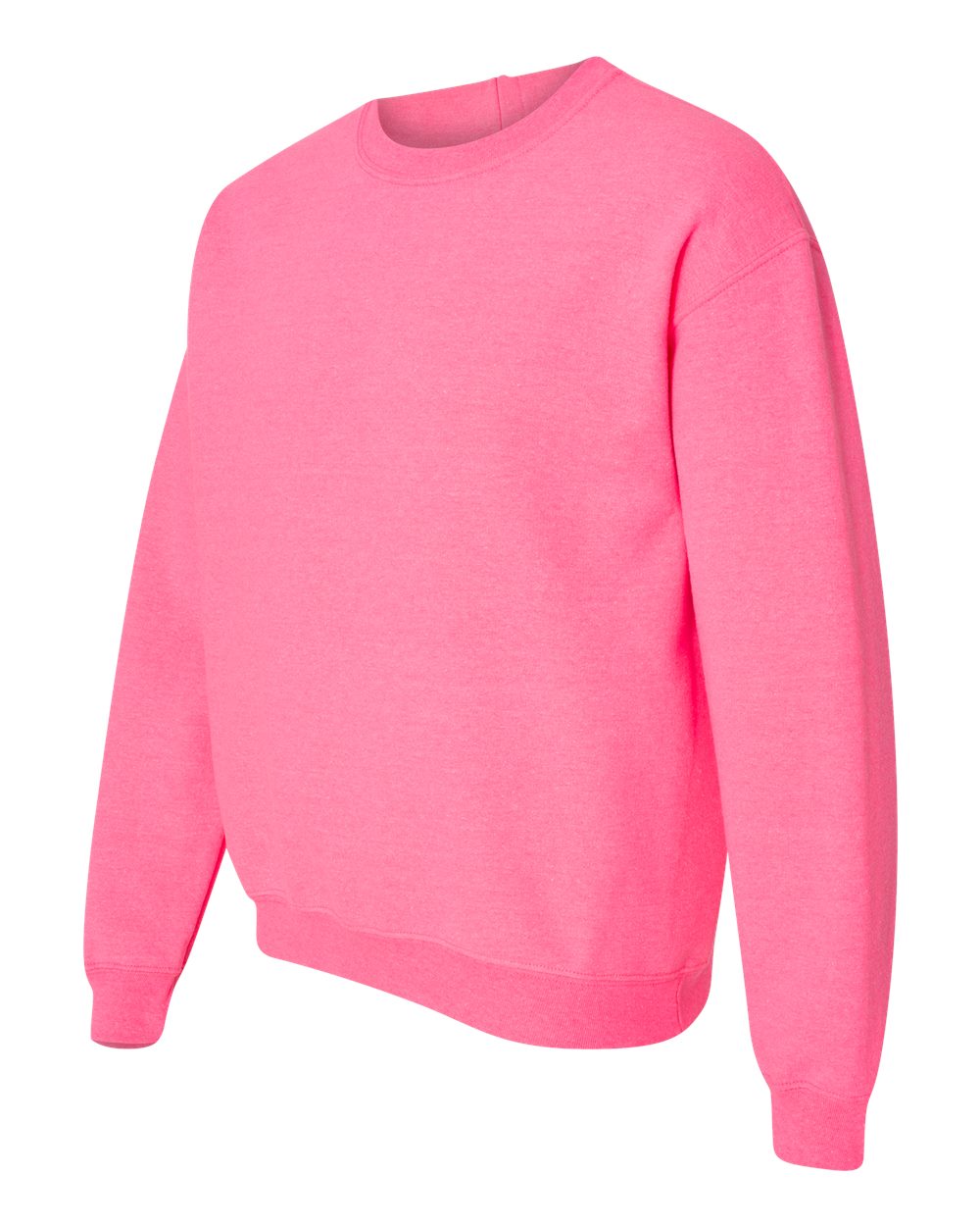 Gildan Crew Sweatshirt Safety Pink