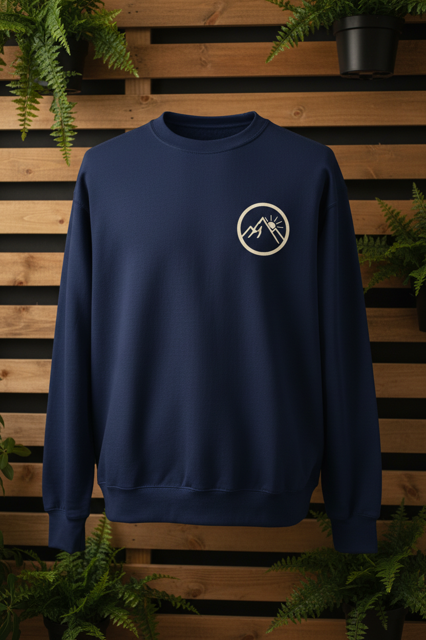 Custom Printed Crew Sweatshirt Mockup